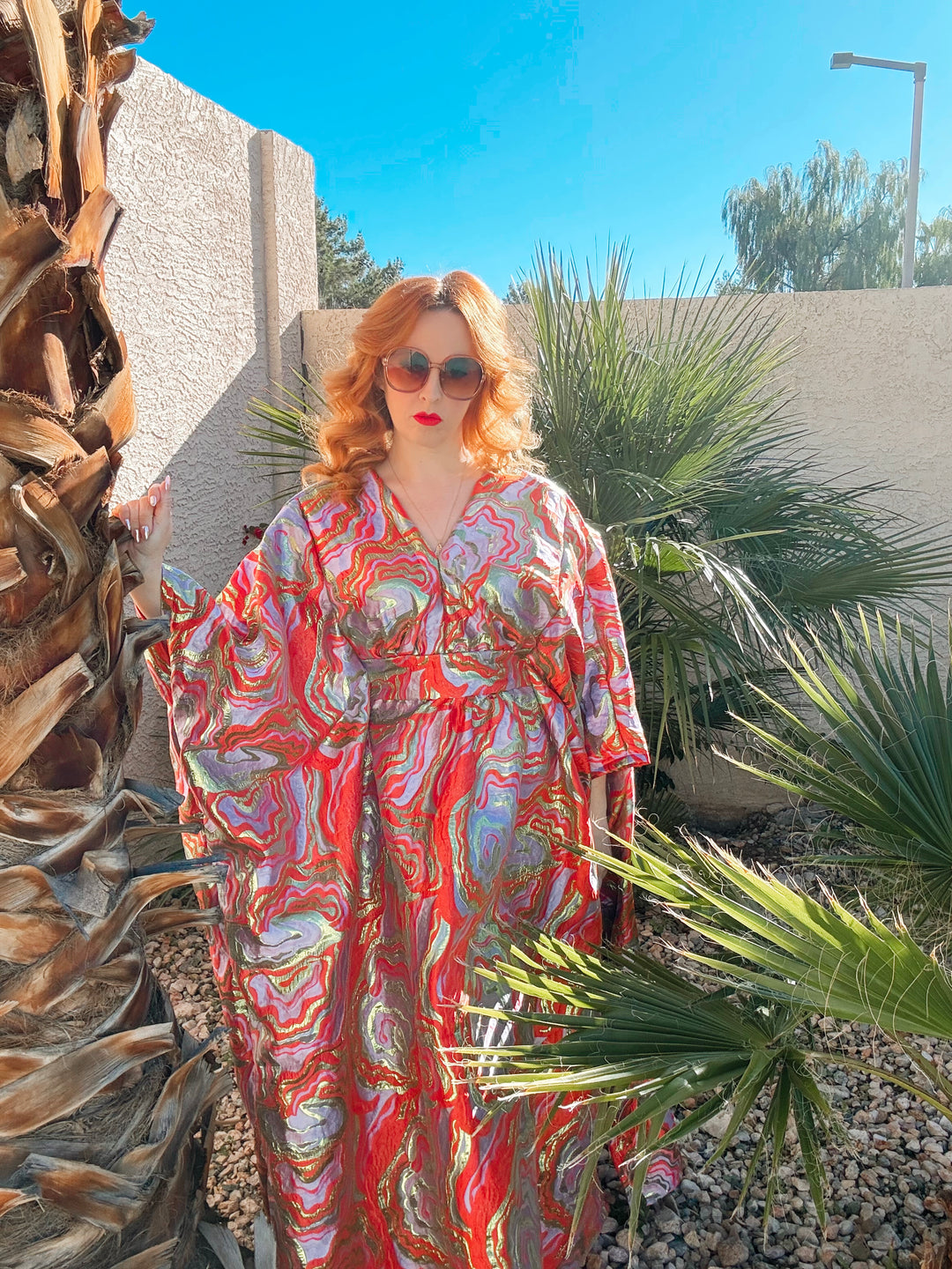 “The Citrus Squeeze” Brocade Caftan
