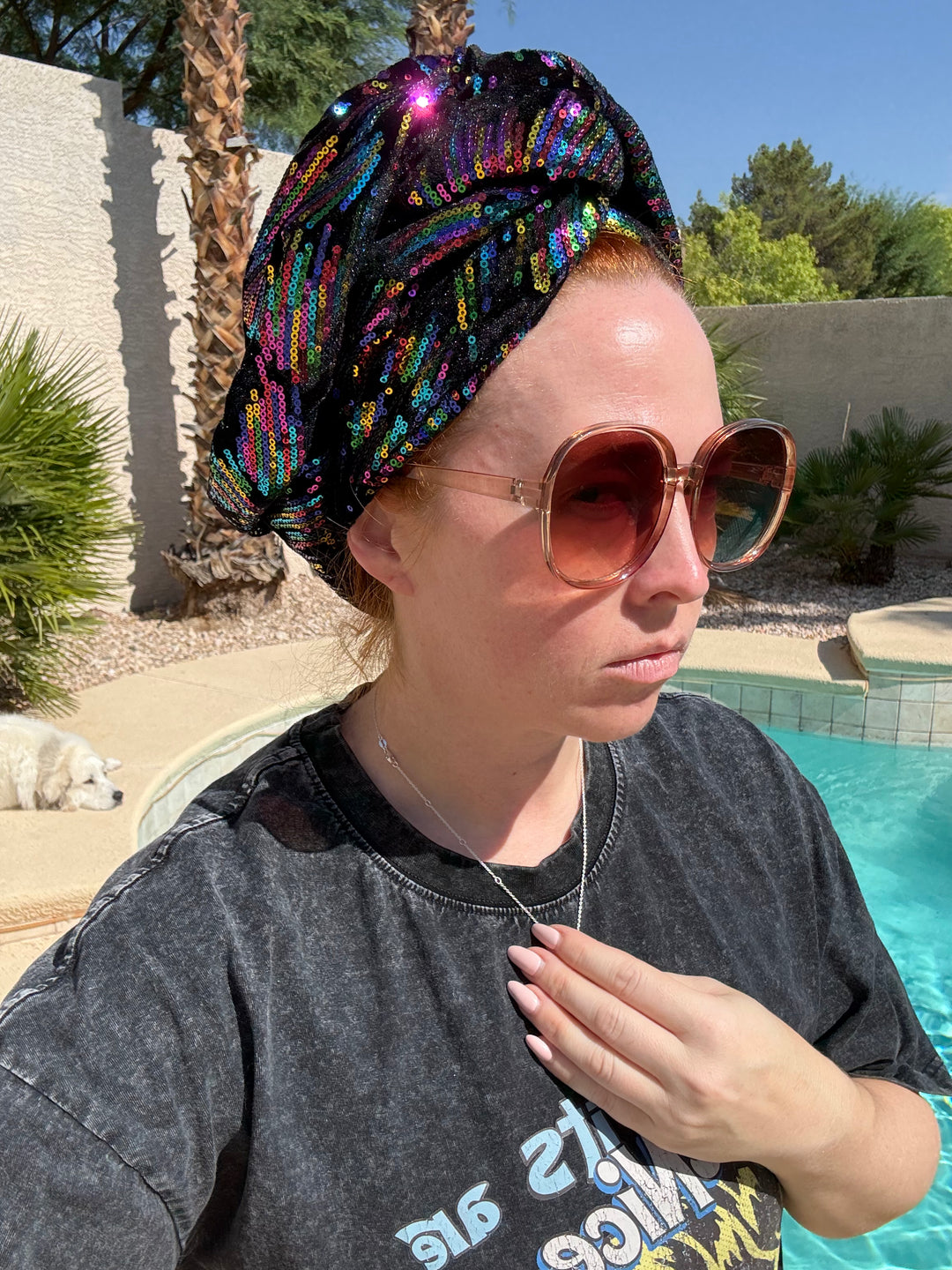 Sample Sale #30: Firework Sequin Velvet Turban