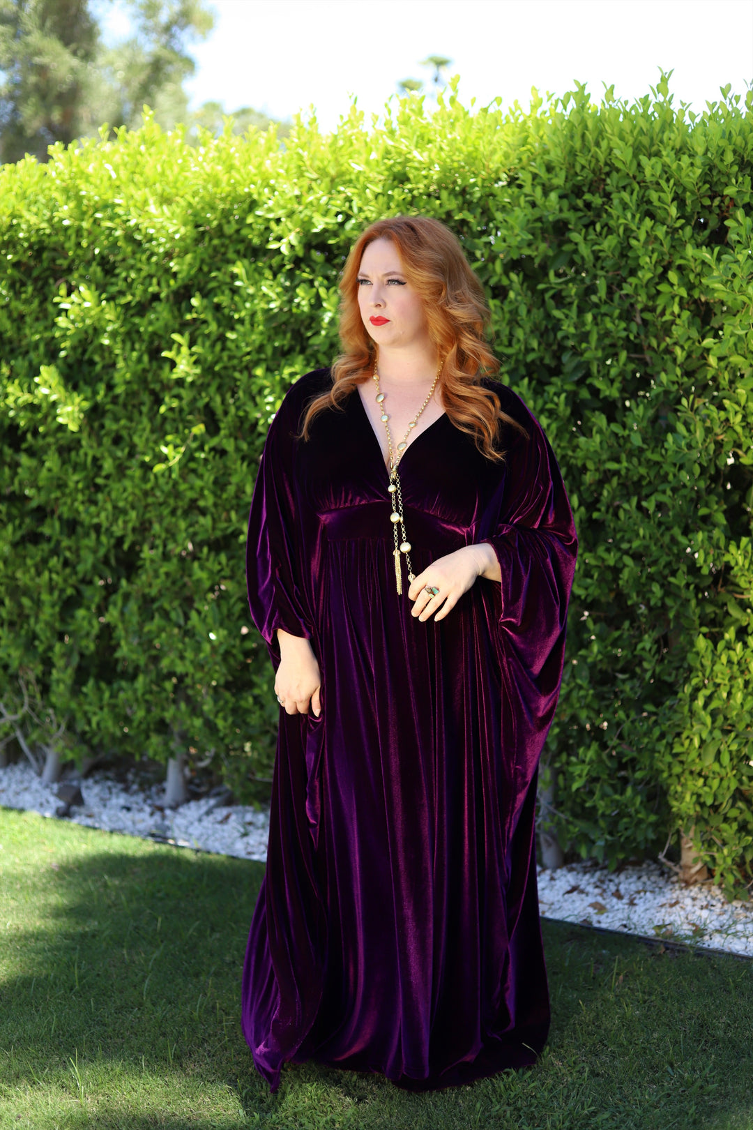 "The Empress" Velvet Caftan