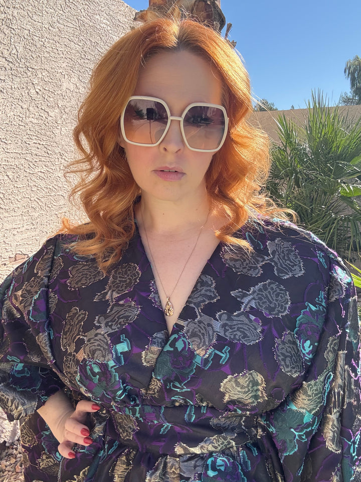 Sample Sale #13 L/XL Blue/Purple Lined Caftan