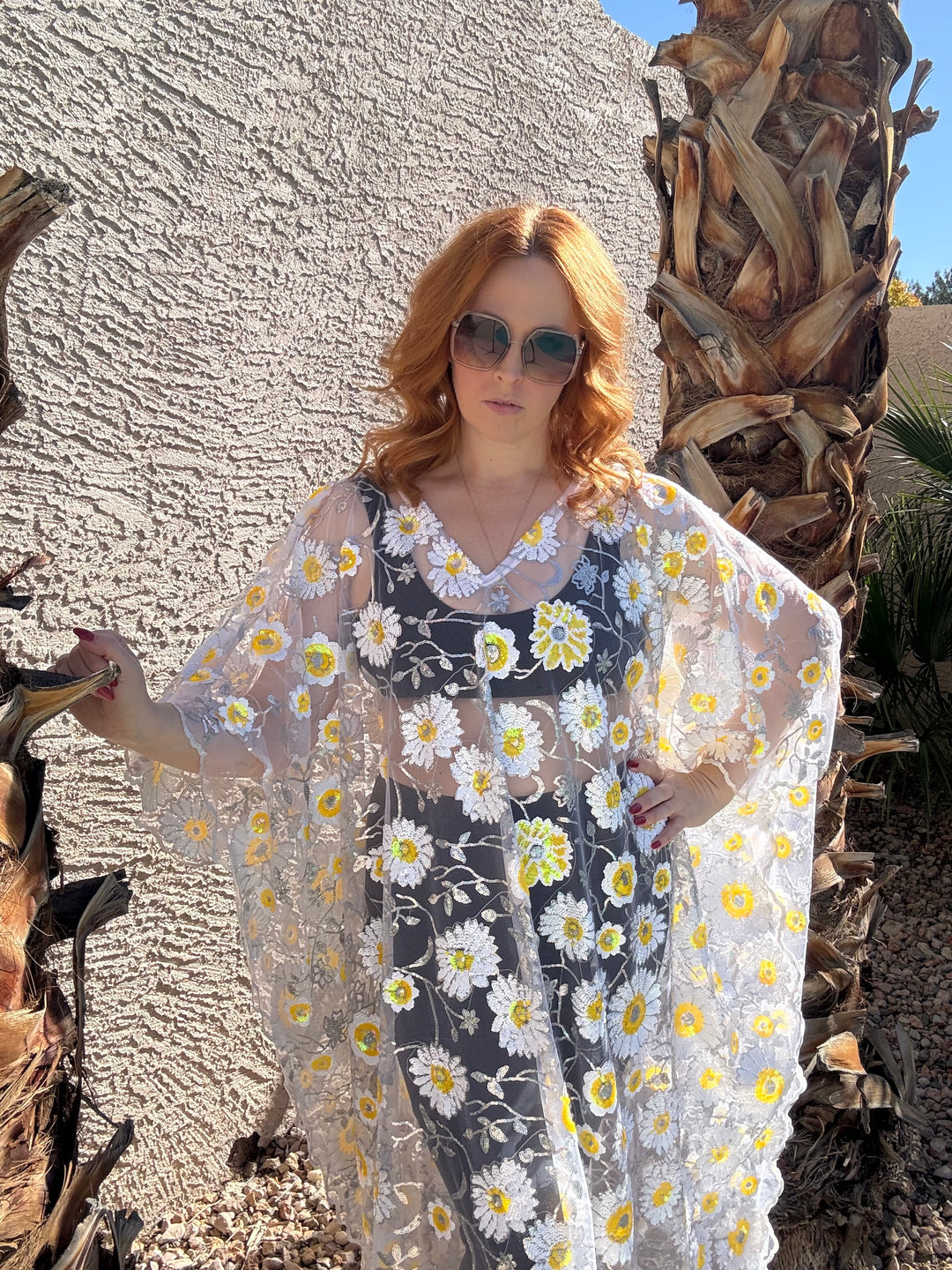 Sample Sale #18 Daisy Sequin Ultra Lounge Unlined