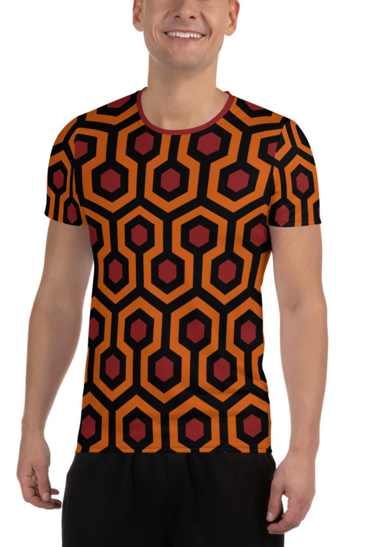 "The Red Rum" All-Over Print Men's Athletic T-shirt