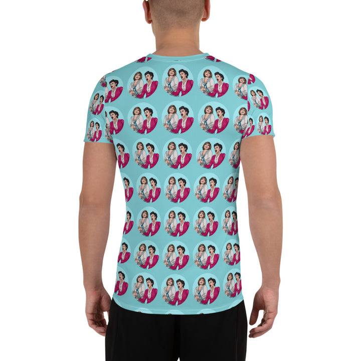 "Happy Daze" All-Over Print Men's Athletic T-shirt