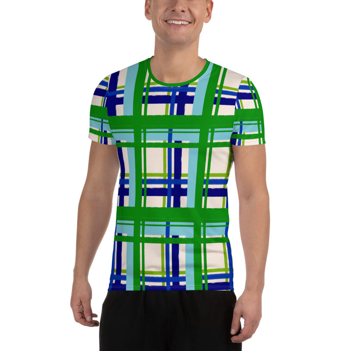 "On the Green" All-Over Print Men's Athletic T-shirt