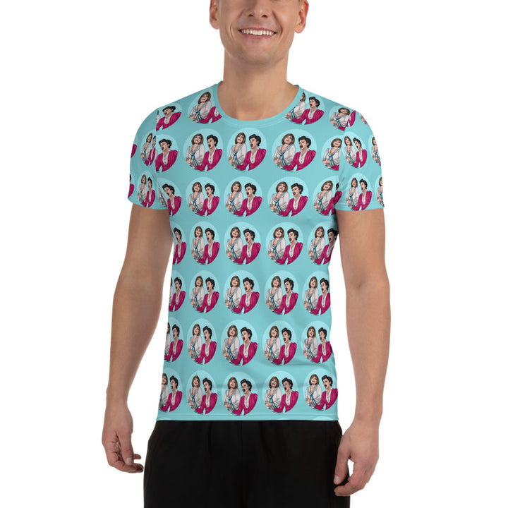 "Happy Daze" All-Over Print Men's Athletic T-shirt