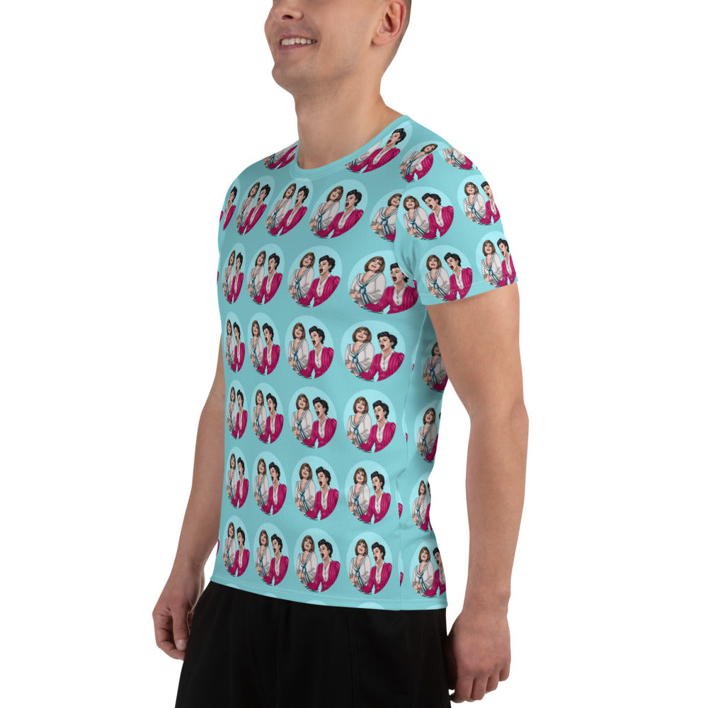 "Happy Daze" All-Over Print Men's Athletic T-shirt