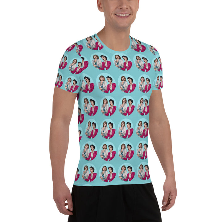 "Happy Daze" All-Over Print Men's Athletic T-shirt