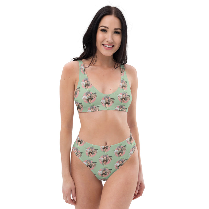 "The Lanai Lounger" Recycled high-waisted bikini