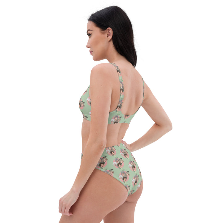 "The Lanai Lounger" Recycled high-waisted bikini