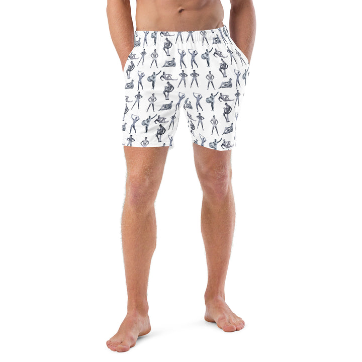 Beefcake Beach Bikini Bingo Men's swim trunks