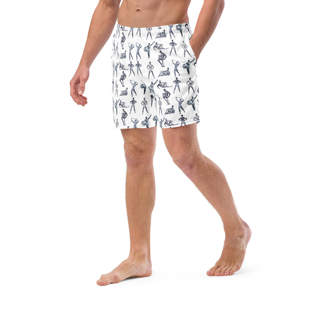 Beefcake Beach Bikini Bingo Men's swim trunks