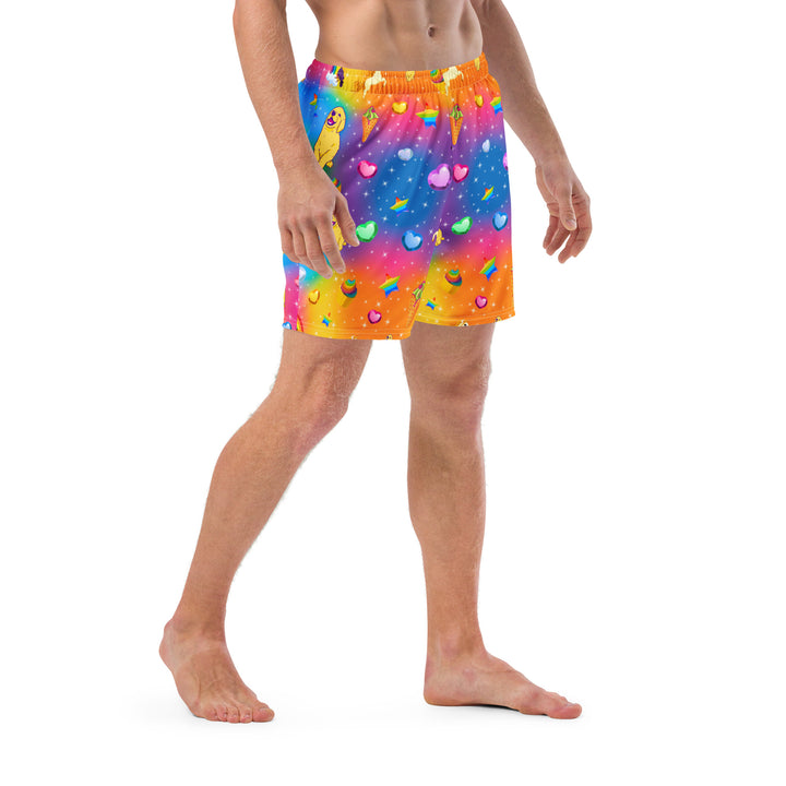 "Y2K Vibez" Men's swim trunks