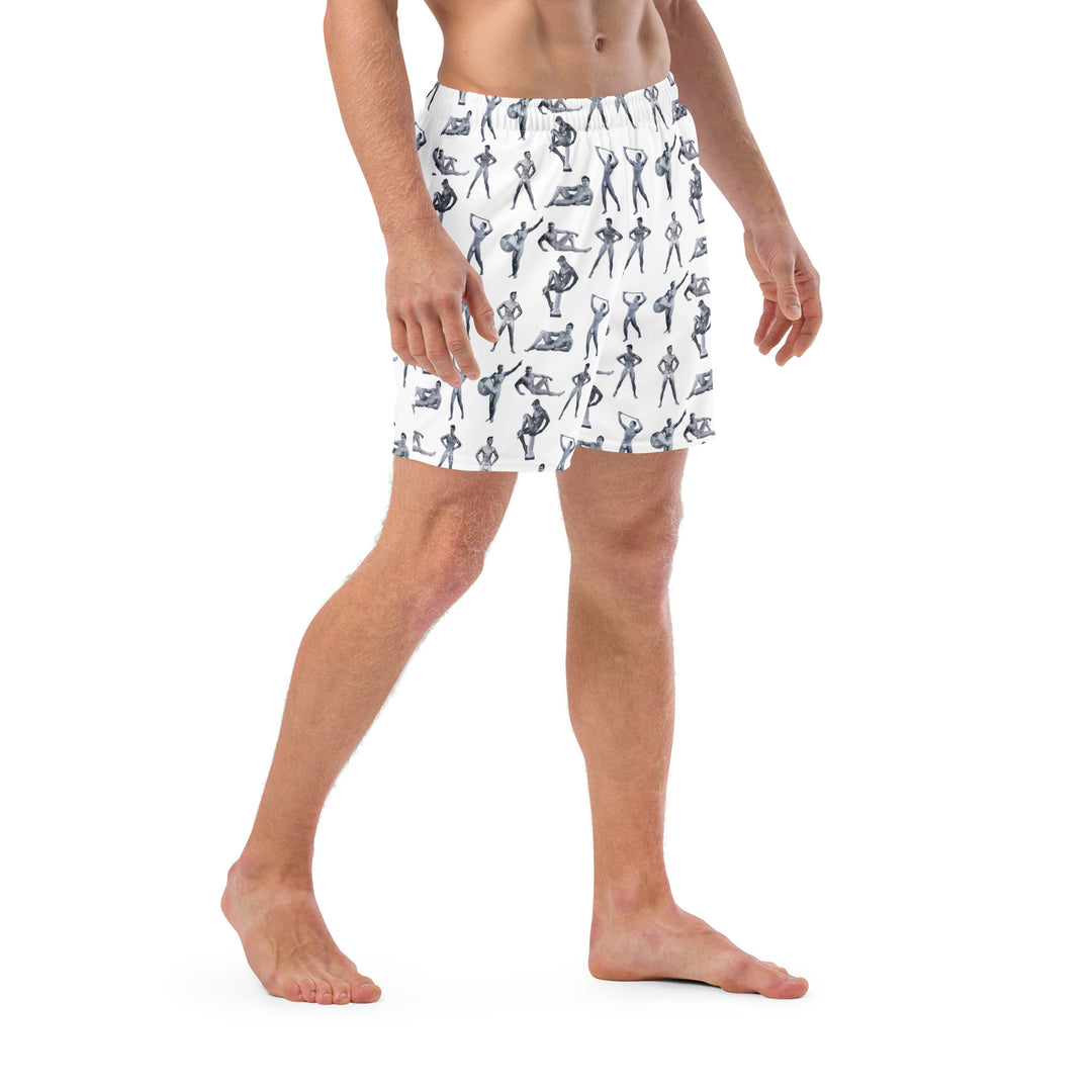 Beefcake Beach Bikini Bingo Men's swim trunks