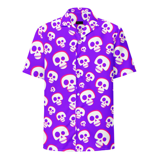 "Creepy Cute Zombie" Unisex button shirt