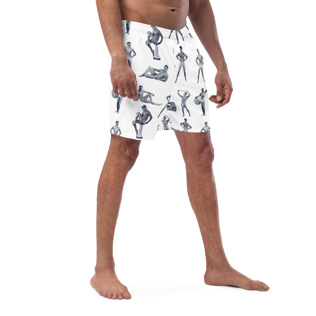 Beefcake Beach Bikini Bingo Men's swim trunks
